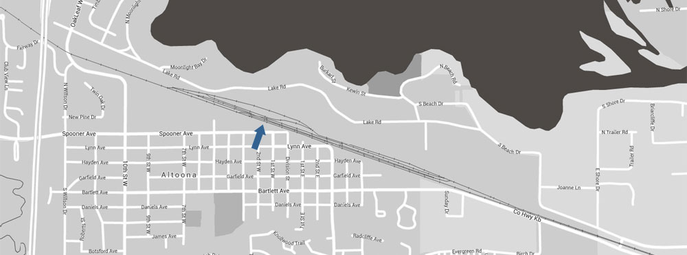 Altoona Railroad Location Map 1