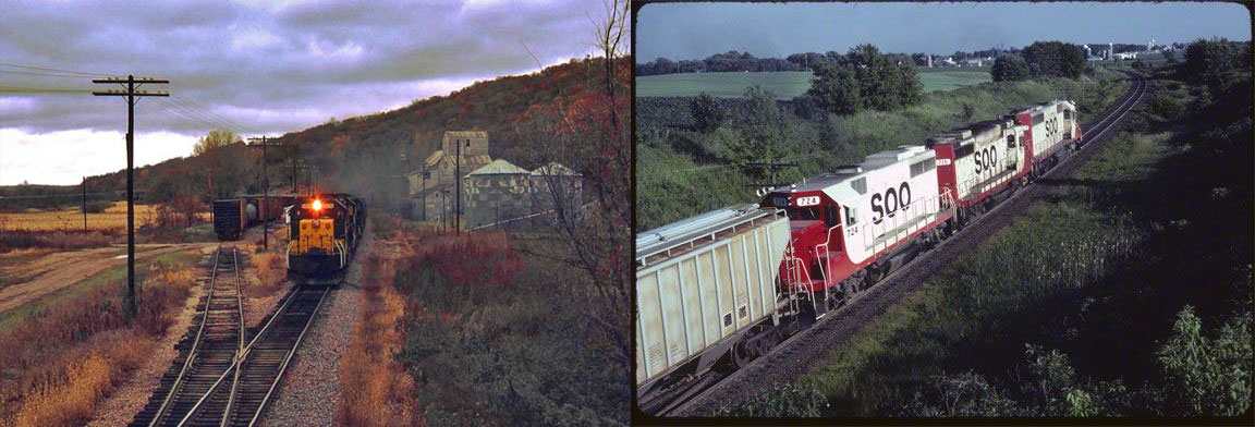 Chicago & North Western train no. 17 at Henderson, Minnesota | Byron Hill with Abbey's Color Scheme 