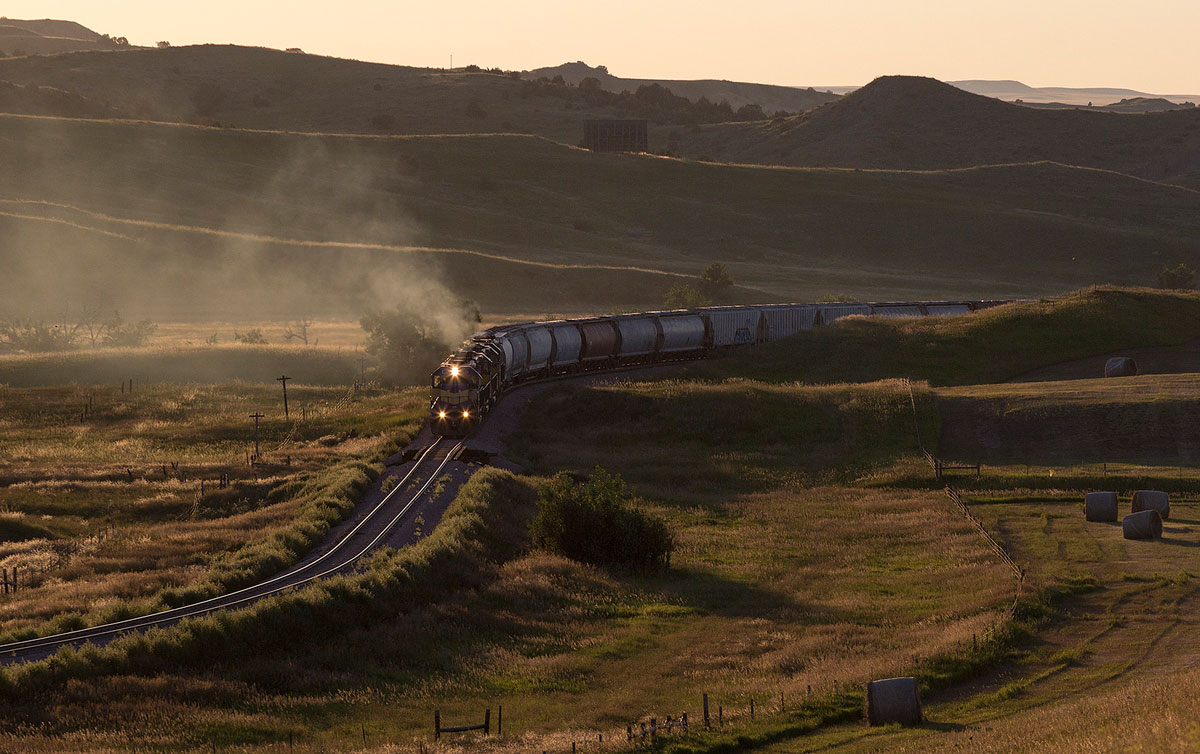 Nick Benson DME Train at Sunset