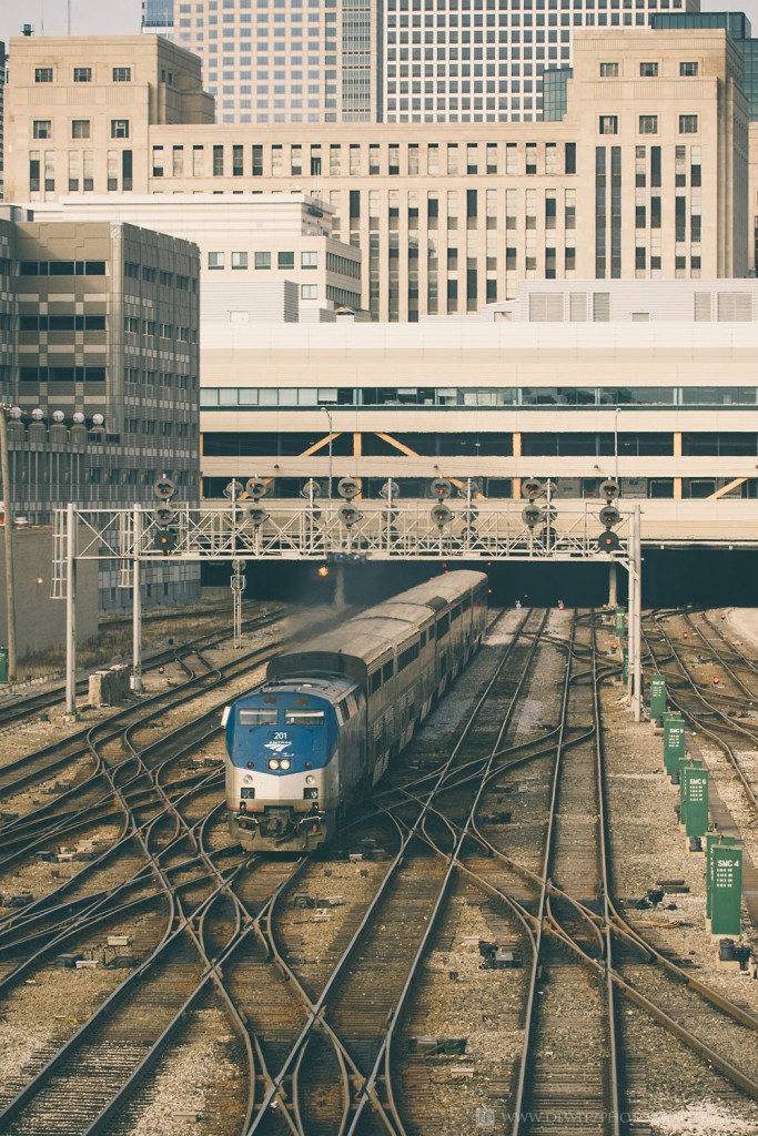The infrastructure that feeds chicago union station amtrak complex