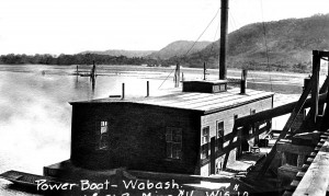 Pontoon Bridge Power Boat Wabasha Minn