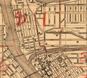 1918 Antique Eau Claire Wis Map