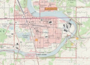 Ladysmith WI 1971 Geological Survey Map