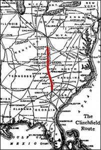 The Clinchfield Route Historic Map